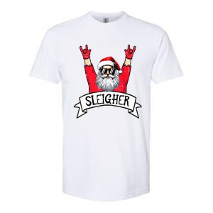 Christmas Sleigher Funny Santa Rock Xmas Rocker Gift Softstyle CVC T-Shirt