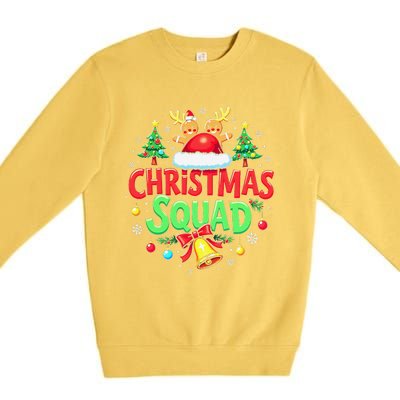 Christmas Squad Family Matching Xmas Christmas Pajamas Premium Crewneck Sweatshirt