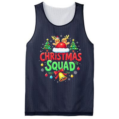 Christmas Squad Family Matching Xmas Christmas Pajamas Mesh Reversible Basketball Jersey Tank