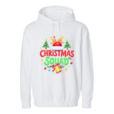 Christmas Squad Family Matching Xmas Christmas Pajamas Garment-Dyed Fleece Hoodie