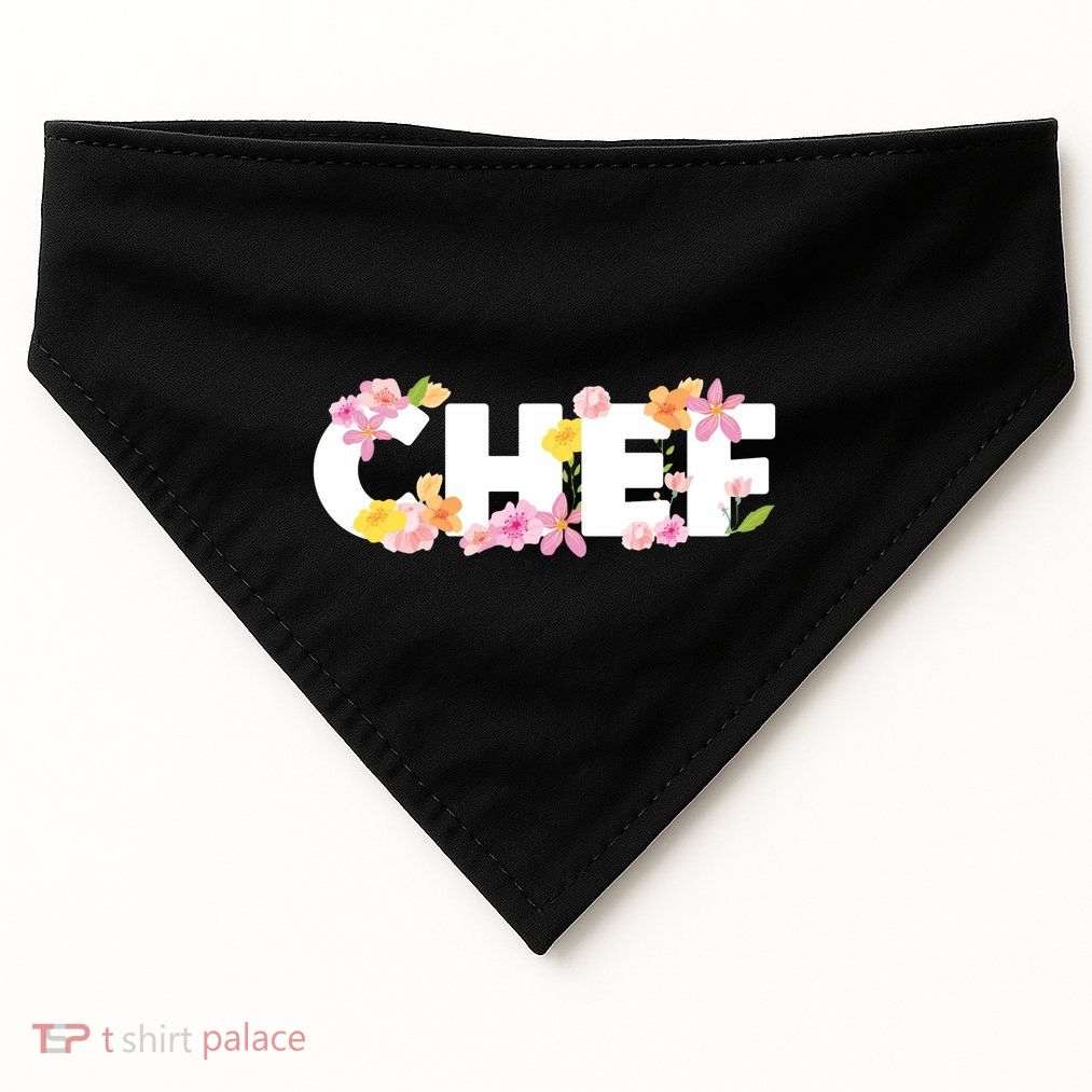 Chef Spring Floral USA-Made Doggie Bandana