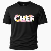 Chef Spring Floral Cooling Performance Crew T-Shirt