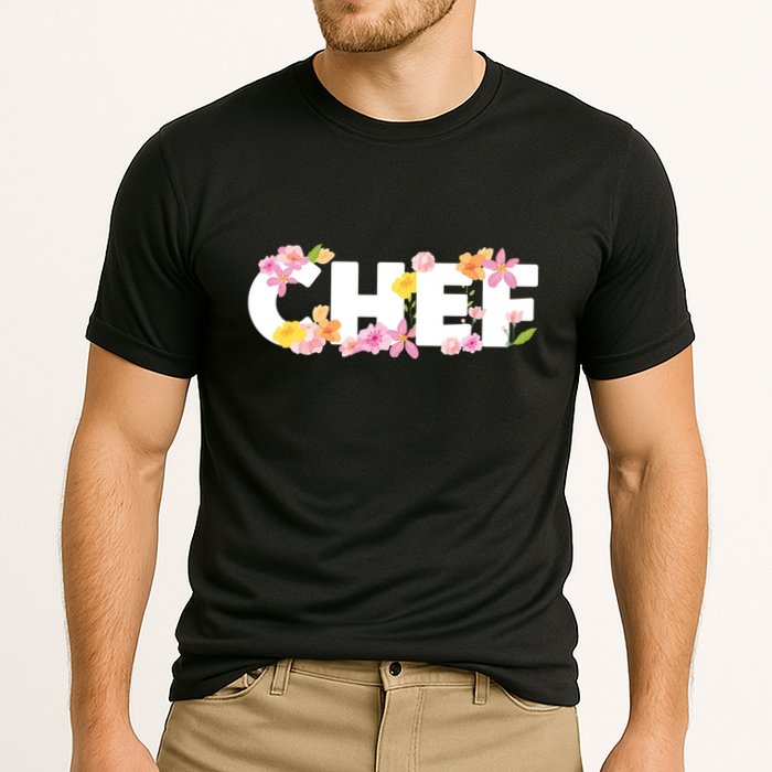 Chef Spring Floral Cooling Performance Crew T-Shirt