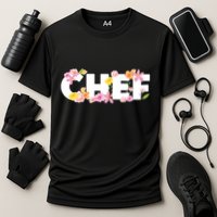 Chef Spring Floral Cooling Performance Crew T-Shirt
