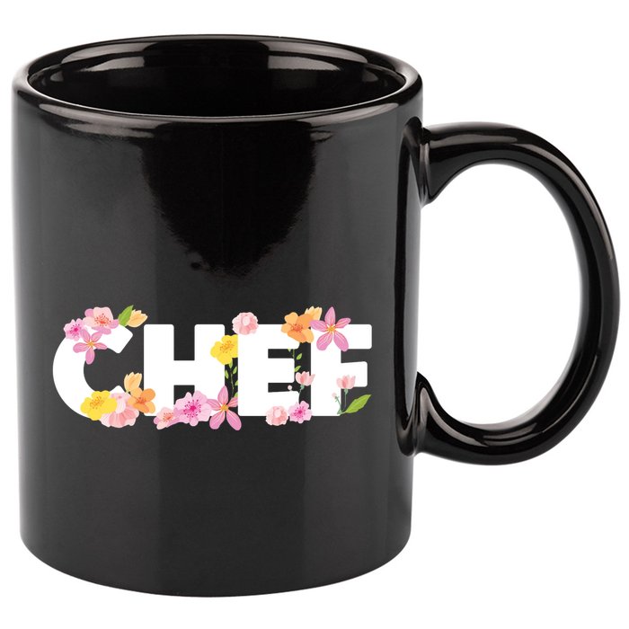 Chef Spring Floral 11oz C Handle Ceramic Mug