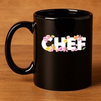 Chef Spring Floral 11oz C Handle Ceramic Mug