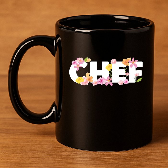 Chef Spring Floral 11oz C Handle Ceramic Mug