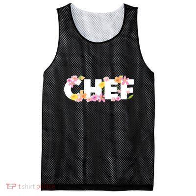 Chef Spring Floral Mesh Reversible Basketball Jersey Tank