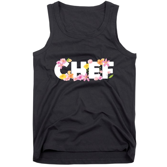 Chef Spring Floral Tank Top