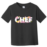 Chef Spring Floral Toddler T-Shirt