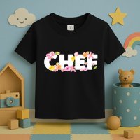 Chef Spring Floral Toddler T-Shirt