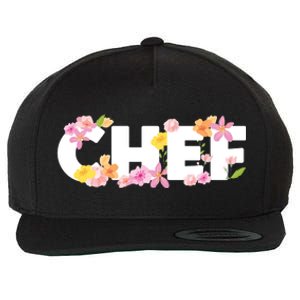 Chef Spring Floral Wool Snapback Cap