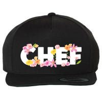 Chef Spring Floral Wool Snapback Cap