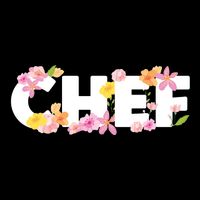 Chef Spring Floral Full Zip Hoodie