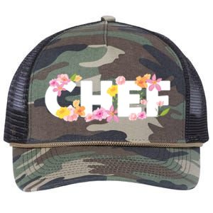 Chef Spring Floral Retro Rope Trucker Hat Cap