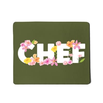 Chef Spring Floral Mousepad