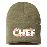 Chef Spring Floral Sustainable Knit Beanie