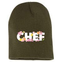 Chef Spring Floral Short Acrylic Beanie