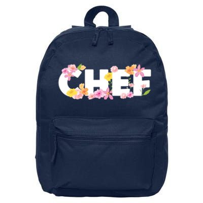 Chef Spring Floral 16 in Basic Backpack