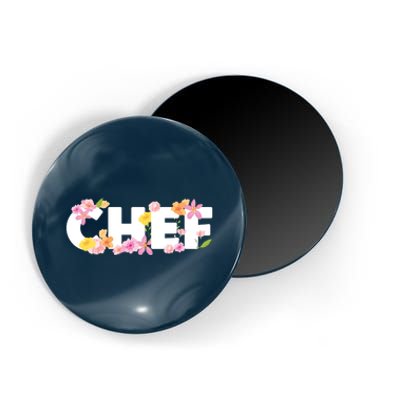 Chef Spring Floral Magnet