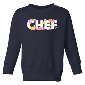 Chef Spring Floral Toddler Sweatshirt