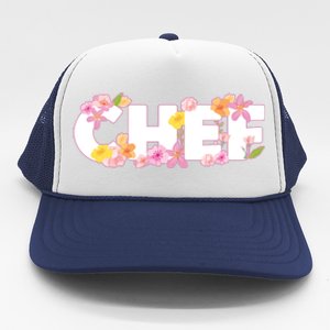 Chef Spring Floral Trucker Hat