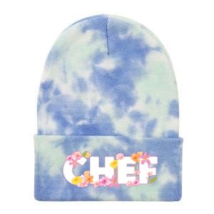 Chef Spring Floral Tie Dye 12in Knit Beanie