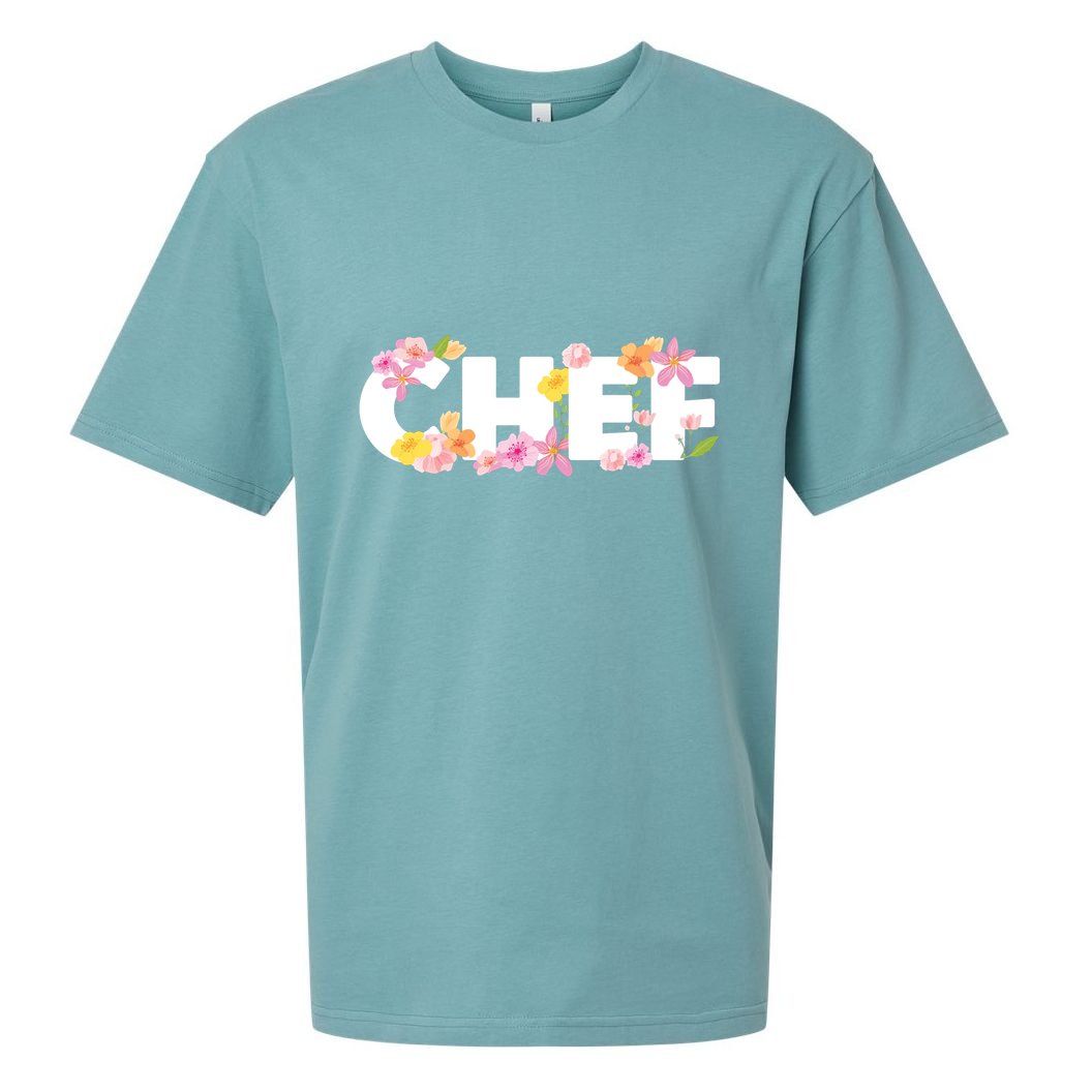 Chef Spring Floral Sueded Cloud Jersey T-Shirt