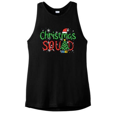 Christmas Squad Family Xmas Crew Ladies PosiCharge Tri-Blend Wicking Tank