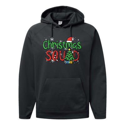 Christmas Squad Family Xmas Crew Performance Fleece Hoodie