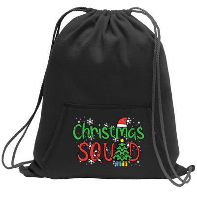 Christmas Squad Family Xmas Crew Sweatshirt Cinch Pack Bag