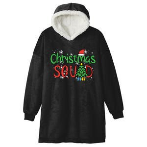 Christmas Squad Family Xmas Crew Hooded Wearable Blanket