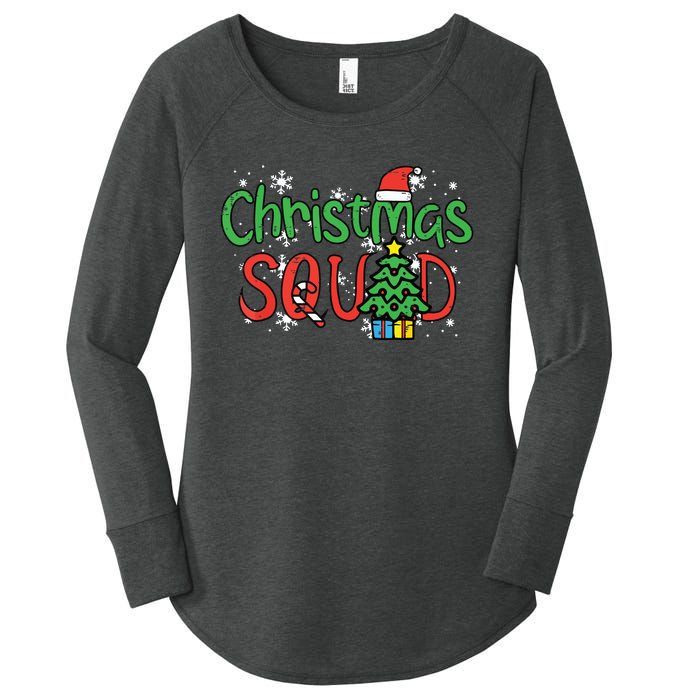 Christmas Squad Family Xmas Crew Women's Perfect Tri Tunic Long Sleeve Shirt