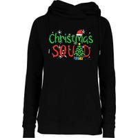 Christmas Squad Family Xmas Crew Womens Funnel Neck Pullover Hood