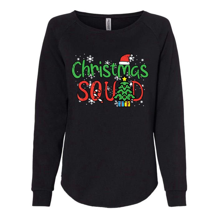 Christmas Squad Family Xmas Crew Womens California Wash Sweatshirt