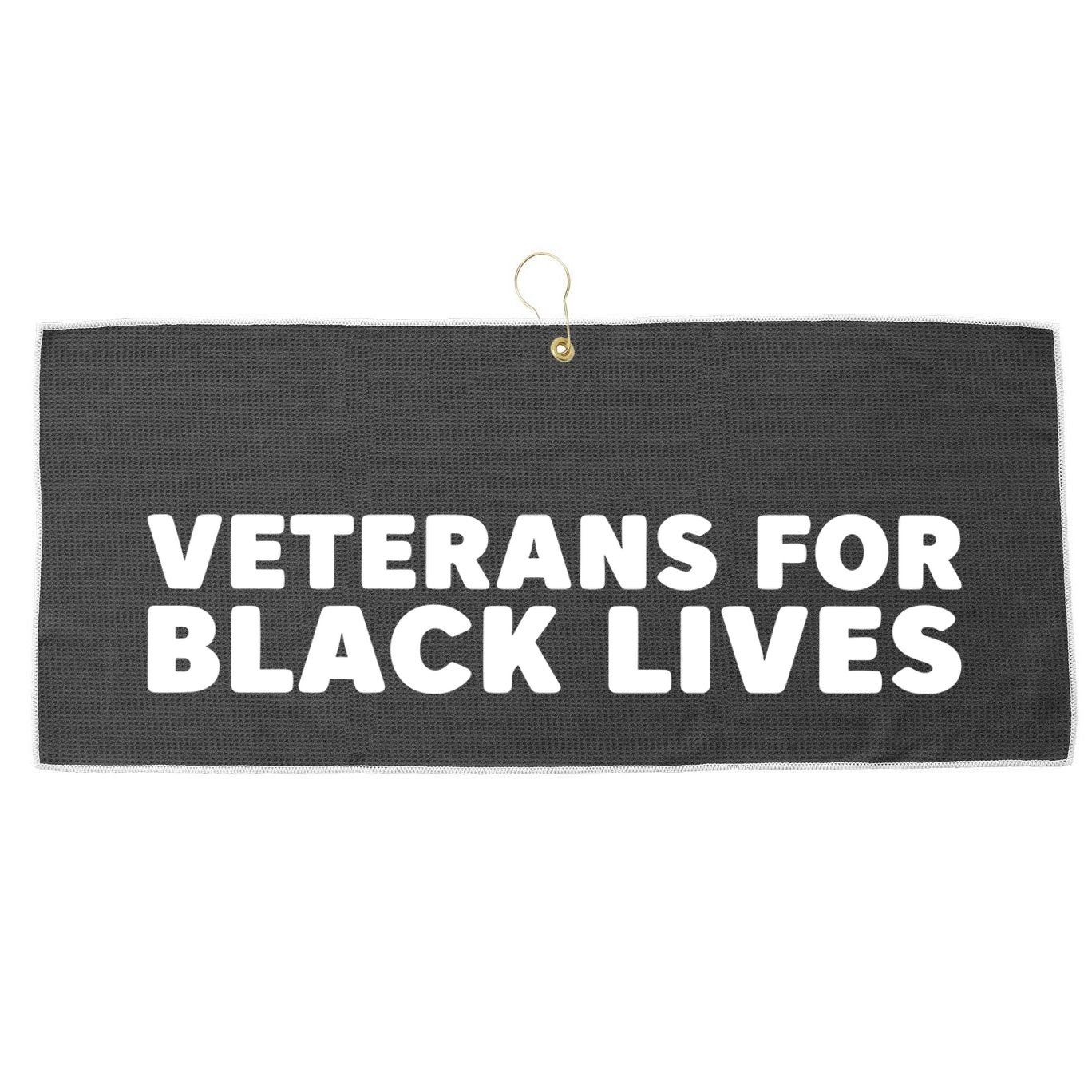Carrie Spencer Frail Veterans For Black Lives Large Microfiber Waffle Golf Towel
