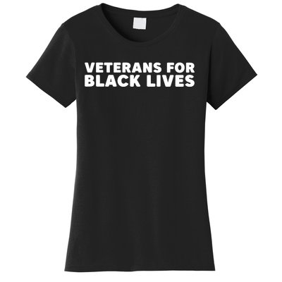 Carrie Spencer Frail Veterans For Black Lives Women's T-Shirt