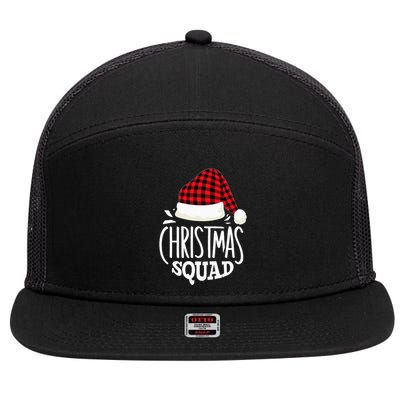 Christmas Squad Family Group Matching Christmas Pajama Party 7 Panel Mesh Trucker Snapback Hat