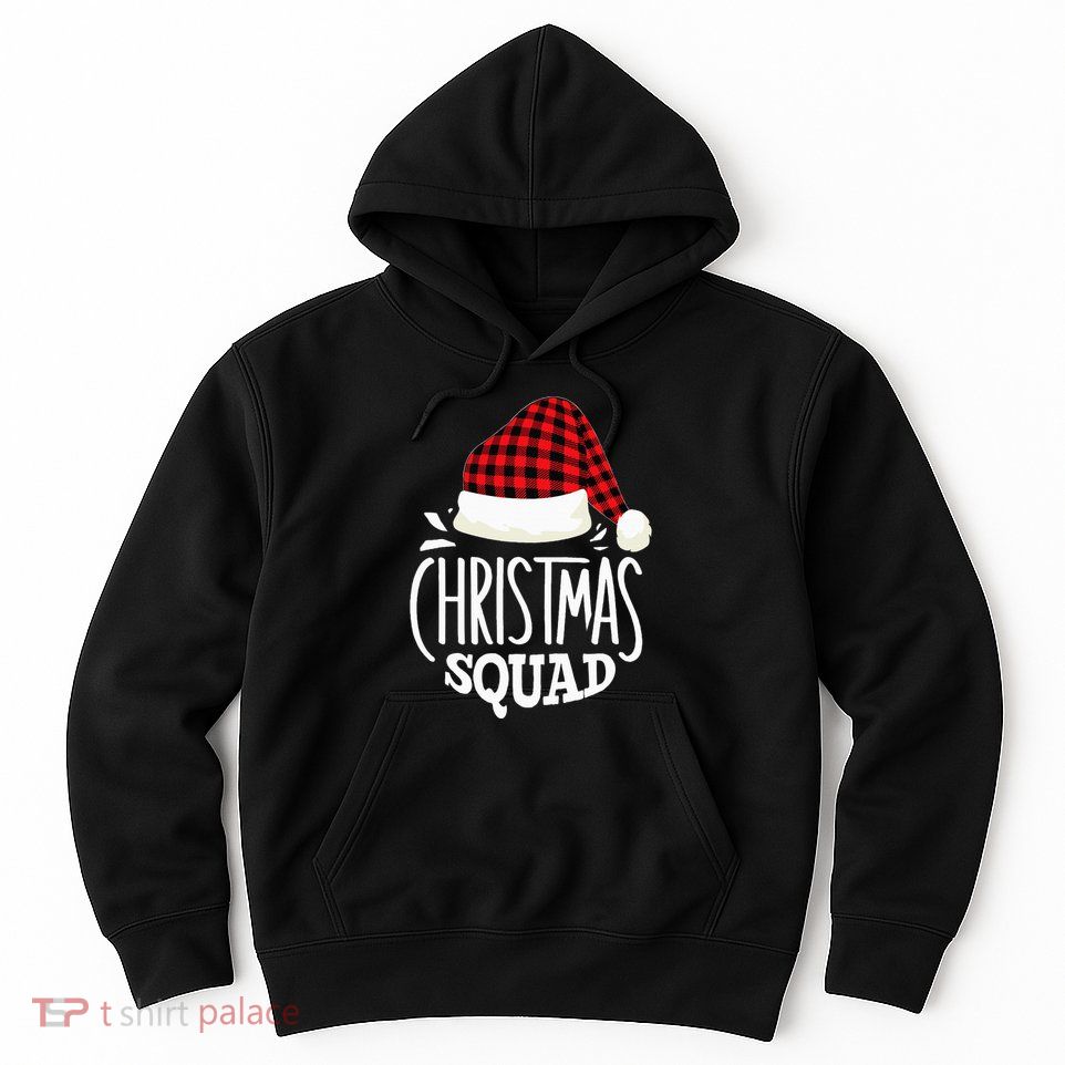 Christmas Squad Family Group Matching Christmas Pajama Party Hoodie