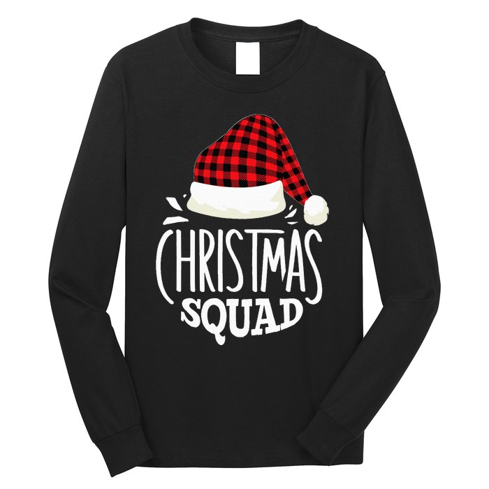 Christmas Squad Family Group Matching Christmas Pajama Party Long Sleeve Shirt