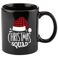 Christmas Squad Family Group Matching Christmas Pajama Party 11oz C Handle Ceramic Mug