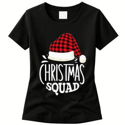 Christmas Squad Family Group Matching Christmas Pajama Party Womens T-Shirt