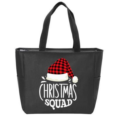 Christmas Squad Family Group Matching Christmas Pajama Party Zip Tote Bag