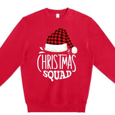 Christmas Squad Family Group Matching Christmas Pajama Party Premium Crewneck Sweatshirt