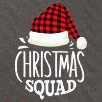 Christmas Squad Family Group Matching Christmas Pajama Party Cotton Canvas Backpack