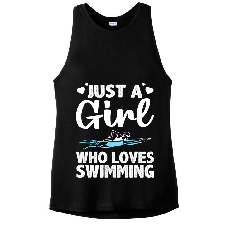Cool Swimming For Girls Women Swimmer Swim Coach Team Sports Ladies PosiCharge Tri-Blend Wicking Tank