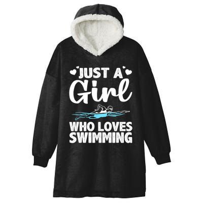 Cool Swimming For Girls Women Swimmer Swim Coach Team Sports Hooded Wearable Blanket