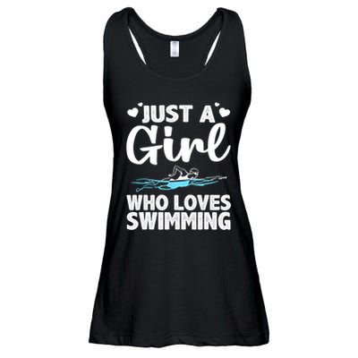 Cool Swimming For Girls Women Swimmer Swim Coach Team Sports Ladies Essential Flowy Tank