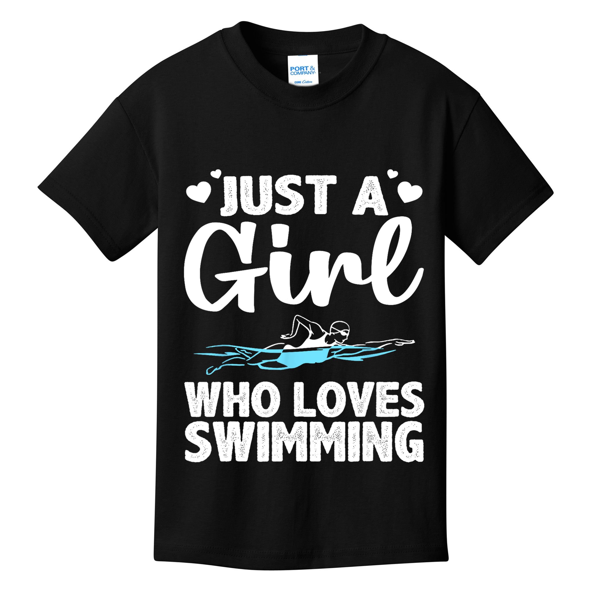 Cool Swimming For Girls Women Swimmer Swim Coach Team Sports Kids T-Shirt