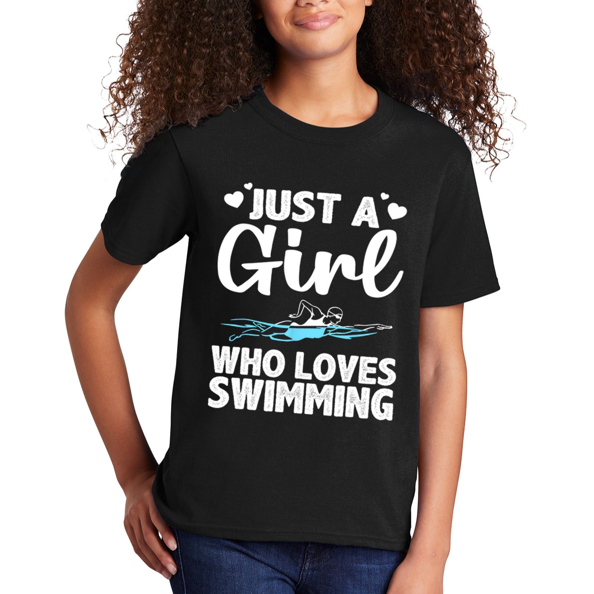 Cool Swimming For Girls Women Swimmer Swim Coach Team Sports Kids T-Shirt